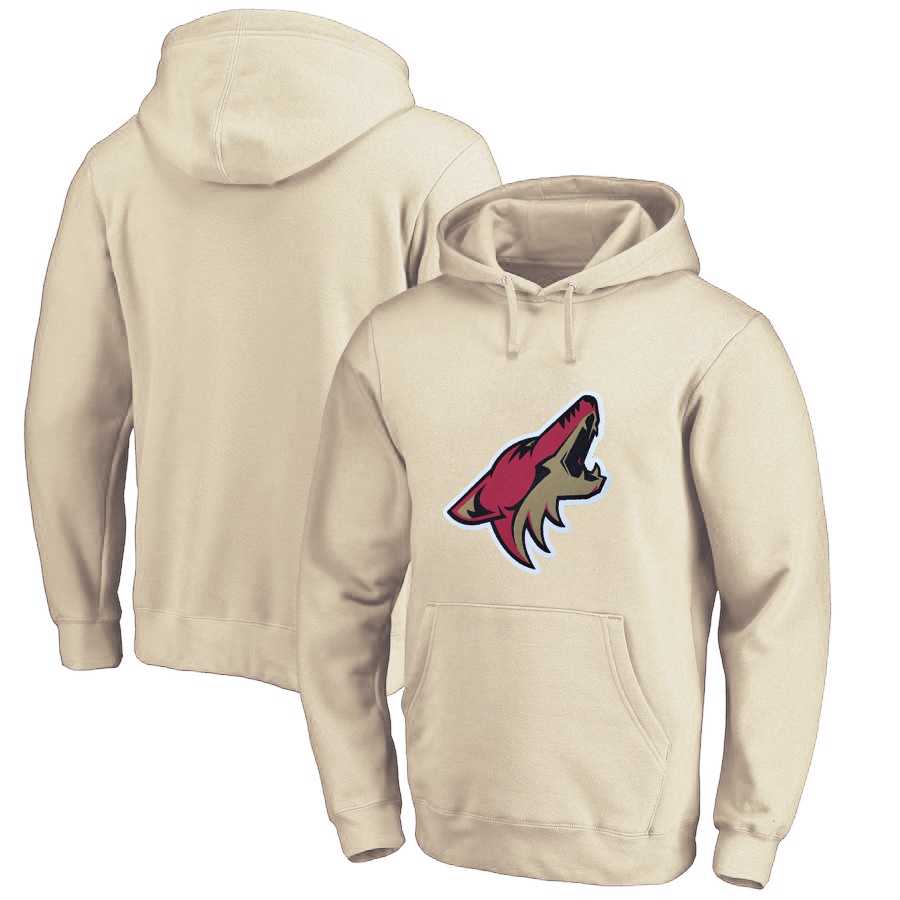 Men's Customized Phoenix Coyotes Cream All Stitched Pullover Hoodie,We sell and wholesale Men's Customized Phoenix Coyotes Cream All Stitched Pullover Hoodie on line form chian!